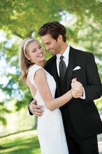 Wedding dresses for bride and groom